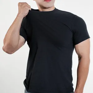 Men's Oversized <b>Long</b> <b>Sleeve</b> <b>White</b> Cotton <b>T</b>-<b>Shirt</b> O-Neck Casual Solid Color Jersey Knit Blank Design - Product Image 3