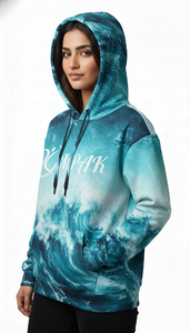 เสื้อฮู้ดดี้โอเวอร์ไซส์สไตล์ลำลองสำหรับทุกเพศ พร้อมดีไซน์พิมพ์ลายแบบซับลิเมชั่นความละเอียดสูง สำหรับแฟชั่นไลฟ์สไตล์ - Product Image 2