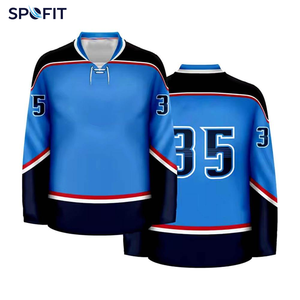 เสื้อฮอกกี้น้ำแข็งผู้ชาย SPOTFIT แบบสั่งทำพิเศษ ระบายอากาศได้ดี แขนยาว ทรงปกติ สำหรับผู้ใหญ่ - Product Image 6
