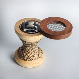 Quemador de incienso de madera de pino duradero hecho a mano con diseño de cuerda, quemador de incienso aromático para una decoración elegante del hogar por Curio Craft. - Product Image 5