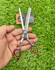 Ciseaux de coiffure professionnels pivotants en acier inoxydable titane argenté de 5,5 pouces pour droitiers - Product Image 3