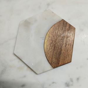 Sous-verres ronds en bois faits à la main, écologiques et modernes, épaisseur 8 mm, pour la maison et le bureau - Product Image 6