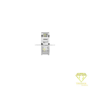 Pendientes de Plata de Ley 925 con Diamante Moissanita Rectangular, Joyería de Moda Premium para Compradores Mayoristas - Product Image 2