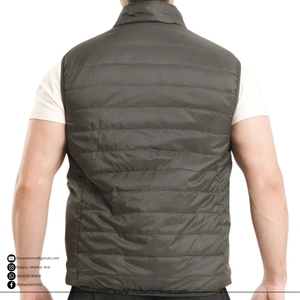 Blouson d'hiver matelassé à capuche personnalisé pour homme, haute qualité, imperméable, avec logo personnalisé sur le devant, design unisexe, patchwork et lettres - Product Image 6