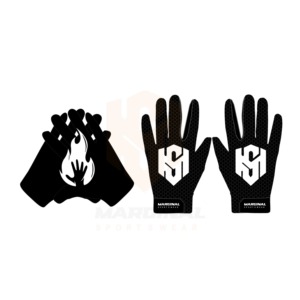 Poignées antidérapantes personnalisables (couleurs et tailles) avec sangle de poignet réglable et fermeture auto-agrippante – Gants américains - Product Image 6