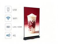 Panneau publicitaire LED pliable intelligent HD 640x1920mm