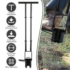 Attrezzo da Giardino Ergonomico 5-in-1 Multifunzionale con Manico Lungo per Piantare Bulbi, Scavo Senza Sforzo e Senza Piegarsi - Product Image 2