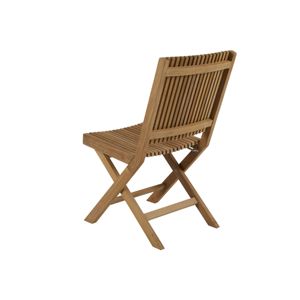 Chaise de salle à manger d'extérieur moderne, pliable, durable, en teck massif, imperméable et écologique - Product Image 2