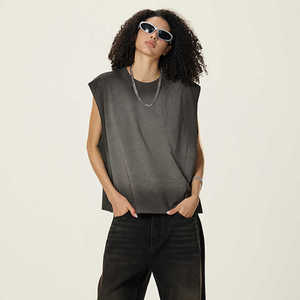 Débardeur Homme Personnalisé Imprimé Coton Polyester Sans Manches T-shirt de Sport Hip Hop Streetwear Stone Wash Coupe Musclée - Product Image 4