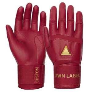Performance Custom Design Leather Baseball/Softball Batting Gloves Breathable Lightweight Ambidextrous Optimized Palm Wholesale - Product Image 1
