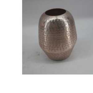 Jarrón de cobre martillado hecho a mano, pequeño, para mesa, maceta, decoración de lujo para el hogar, hotel, sala de estar, centro de mesa - Product Image 1