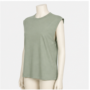 Women's Casual <b>Cap</b> <b>Sleeve</b> Cotton Summer <b>Top</b> - Product Image 3