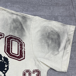 T-shirt surdimensionné coupe boxy personnalisé 2026 pour homme, impression numérique, sergé, écologique, effet délavé soleil, délavé à l'acide, vintage - Product Image 4