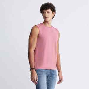 เสื้อกล้ามออกกำลังกายทรงเข้ารูปผ้าฝ้ายคุณภาพสูงปี 2026 ออกแบบเองได้ เสื้อกล้ามแฟชั่นผู้ชาย - Product Image 4