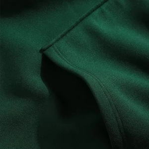 Sudadera con Capucha Verde para Hombre, Corte Regular, Color Sólido, Informal, Tejida, Manga Larga, Diseño con Bolsillos, Ropa de Otoño - Product Image 6