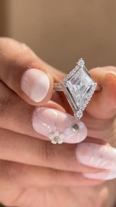 Anillo Clásico Romántico de Doble Banda con Diamante Moissanite Corte Cometa para Mujer, Plata 925 Original, Joyería Fina para Regalo de Boda o Fiesta - Product Image 5