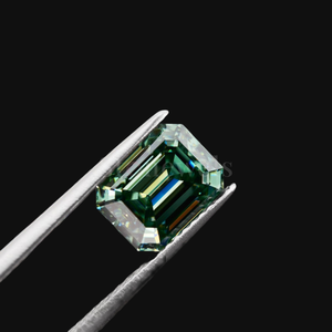 Diamant de laboratoire de qualité supérieure, taille émeraude, vert, certifié IGI, clarté VS1, HPHT CVD, pierre en vrac, vente en gros - Product Image 1