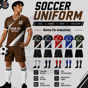 2026 Custom Sublimated Soccer Uniform Set Football Jersey and Shorts with Matching <b>Socks</b> Team Wear Wholesale Factory Price - Product Image 6