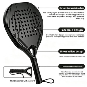 Raqueta de Pádel de Fibra de Carbono de Alta Calidad, Diseño Personalizado con Logotipo, Equipo Profesional de Pádel, Proveedor Mayorista - Product Image 3