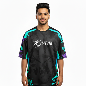 T-shirt de sublimation surdimensionné premium pour hommes, coupe ample urbaine, streetwear, tee-shirt tendance populaire - Product Image 1