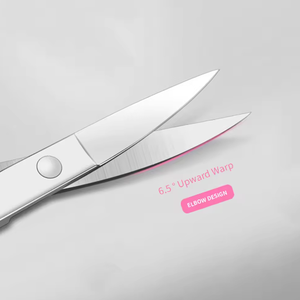 กรรไกรตัดเล็บมืออาชีพ สแตนเลสสตีล สำหรับทำเล็บมือ เล็บเท้า ปลายแหลมคม ใช้ตัดขนคิ้ว ขนบนใบหน้า กรรไกรตัดหนังกำพร้าแบบโค้ง - Product Image 4