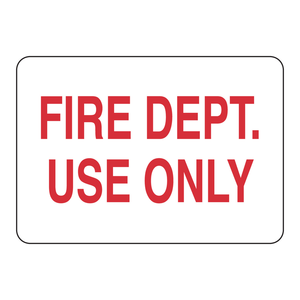 Panneau d'identification d'aire en PVC durable Brady pour usage intérieur/extérieur destiné aux services d'incendie - Product Image 2