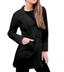 เสื้อกาวน์แพทย์แบบทอ ปรับแต่งได้ สำหรับทุกเพศ สีขาวพรีเมียม แขนยาว ติดกระดุม พร้อมกระเป๋าขนาดใหญ่ สำหรับโรงพยาบาล - Product Image 1