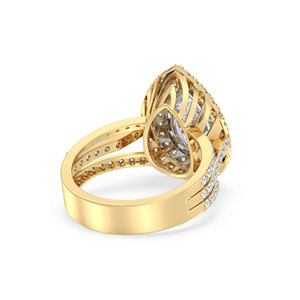 REYES Sparkling GRA Certified Moissanite <b>Solitaire</b> <b>Ring</b> For Women 925 Sterling <b>Silver</b> 14K Yellow Gold Rhodium Plated Jewelry - Product Image 4