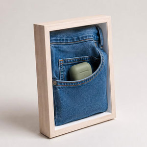 Mini cartera de mezclilla, monedero, tarjetero, organizador pequeño de efectivo, accesorio de almacenamiento de bolsillo portátil para mujeres y hombres - Product Image 2