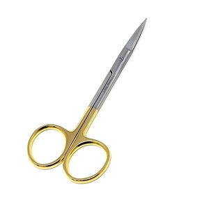 กรรไกรตัดม่านตาทางการแพทย์คุณภาพสูง ใบมีดตรง ตัดละเอียด สำหรับมืออาชีพ ได้รับการรับรองมาตรฐาน ISO - Product Image 1