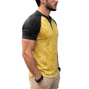 Camisetas Casuales de Manga Corta para Hombre, Corte Holgado, Lavado Ácido, 100% Algodón Jersey, Tela de 260g, Secado Rápido, Transpirable, con Estampado Frontal de Estrella - Product Image 2