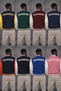 Blank <b>Varsity</b> <b>Jackets</b> Men Leather Sleeve Letterman <b>Varsity</b> <b>Jacket</b> for Men Fashion Loose Fit <b>Plain</b> Men's Clothing <b>Varsity</b> <b>Jacket</b> - Product Image 6