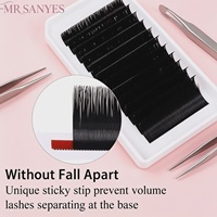 Extensions de cils personnalisées, prix d'usine premium, cheveux synthétiques doux pour un maquillage quotidien naturel