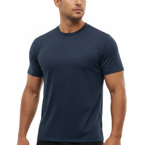 Camiseta de Hombre de Alta Calidad, Transpirable, Ligera, que Absorbe la Humedad, Cuello Redondo, Ecológica, para Correr, Fitness, Gimnasio - Product Image 5