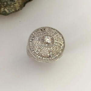 Anillo Antiestrés Giratorio con Incrustaciones de Moissanita y Diamantes, Plata de Ley 925, Joyería Hip Hop para Hombre, Regalos de Compromiso - Product Image 3