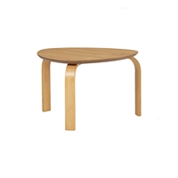 Juego de Mesas de Centro Minimalistas Modernas con Acabado en Roble Natural, Diseño para Sala de Estar y Apartamento