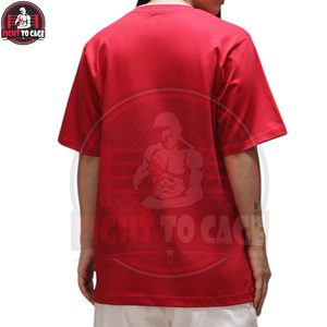 Camiseta de Algodón Ligero Premium para Mujer, Cuello en V, Personalizada, con Ribete en Contraste Rojo, Corte Regular, Manga Corta, Estilo Casual de Verano - Product Image 3