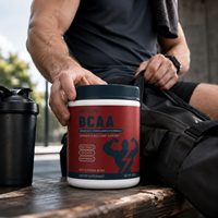 Poudre de BCAA Premium pour l'entraînement en force, saveur tropicale, haute puissance, sans grumeaux, soutien à la récupération