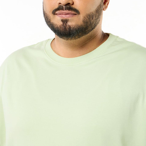 T-shirt Homme Oversize Style Urbain Uni Manches Courtes Col Rond Longueur Longue 100% Coton Grande Taille 3XL Séchage Rapide Respirant - Product Image 5