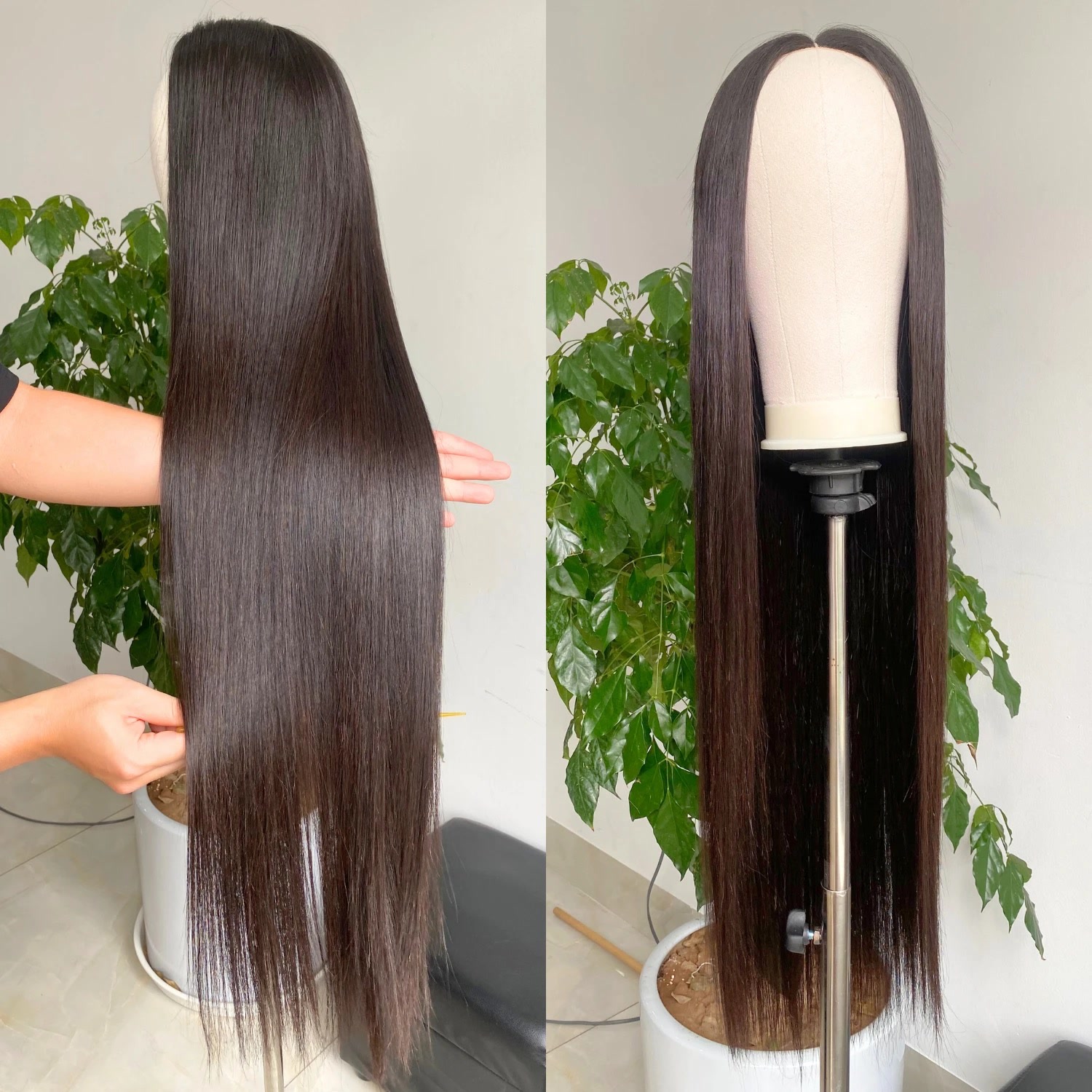 low grade human hair factory wig