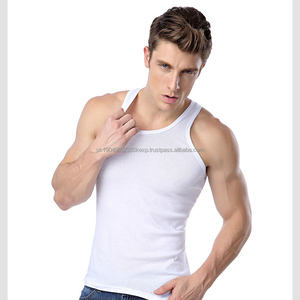 Débardeur de sport en coton respirant uni de haute qualité, logo OEM personnalisé, débardeur de sport pour homme - Product Image 3