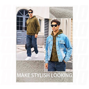 Sudadera con Capucha de Forro Polar Ligero y Suave para Hombre, Sudadera Informal Activa para Hacer Ejercicio, Uso Diario, Sudadera con Estampado de Diseño - Product Image 5