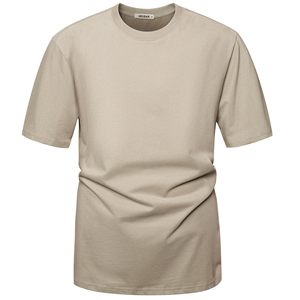 VEIISAR T-shirt décontracté en tricot uni à manches longues et col rond pour homme, coupe régulière, marron foncé - Product Image 5