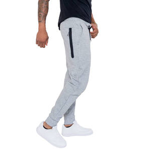 Pantalones blancos para hombre, transpirables, deportivos, de corte ajustado, informales, para gimnasio, fitness, con impresión de logotipo personalizado. - Product Image 5