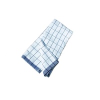 Serviettes de cuisine en coton gaufré 100% coton, bleu à carreaux, haute absorption, séchage rapide, anti-graisse, réutilisables, écologiques