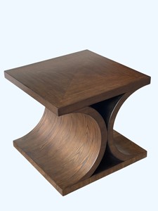 Mesa Auxiliar de Diseño en Madera, Madera Maciza con Chapa de Fresno, Estilo Moderno para Dormitorio, Sofá, Sala de Estar, Mesita de Noche - Product Image 5