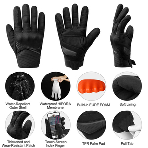 Gants de moto sur mesure en mesh respirant, antidérapants, résistants à l'usure, protection intégrale des doigts, équipement de course pour hommes - Product Image 4