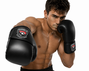 Guantes de Boxeo Profesionales Verticales Portátiles de Cuero Genuino Personalizables de Alta Calidad para Entrenamiento de Boxeo - Product Image 4