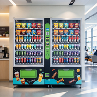 Distributeur automatique anti-collision en métal pour snacks et boissons emballés, résistant à l'usure