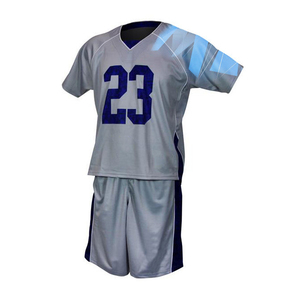 Ensemble d'uniformes de lacrosse vert foncé numérotés sur mesure (34), maillot et short en maille respirante, kit de sport pour l'entraînement des équipes jeunes - Product Image 4